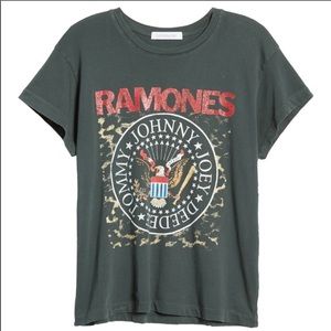 Daydreamer Ramones Leopard Crest Tour Tee L A2